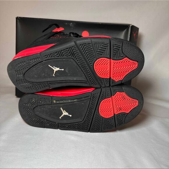 Size 5.5 - Nike Air Jordan 4 Retro GS Red Thunder Men\'s Shoes Ships Now main image 5